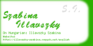 szabina illavszky business card